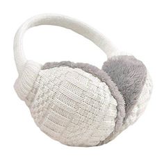 Butterfly with White Dark Wings Winter Earmuffs Ear Warmers Faux Fur Foldable Plush Outdoor Gift