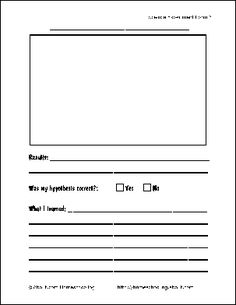 science experiment templates