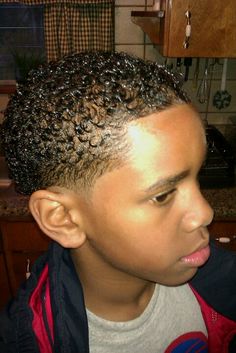 Do Not Tell Anyone Share This With One Barber School My Son Who Has Hair Texture After A Texturizer Loosened His Curls And Haircut One Of Favorite Looks For Him Easy To Maintain