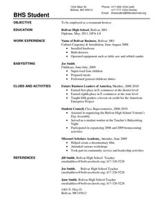 for high school students 4 resume examples resume examples resume for grad school