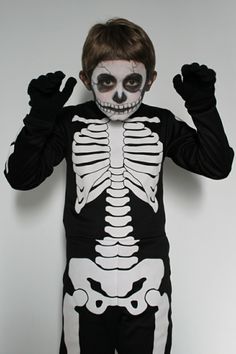 halloween kostme kinder gerippe kostm