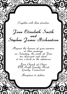 224 Best Wedding Invitation Templates Free To Print Images In 2019
