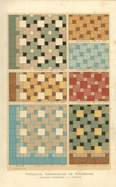 Ceramic Tiles Pattern Plaid Patterns Textures Pinterest Ceramic Tile Patterns From A 1928 Catalog By Douzies Maubeuge