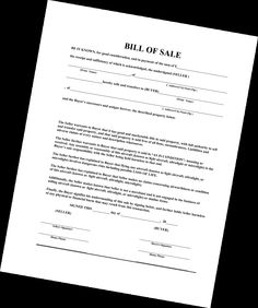 car bill of sale ca