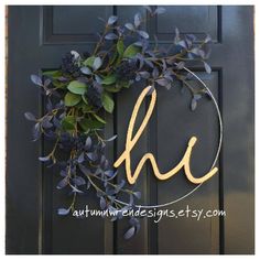 Gold Wedding Wreath,Monogram Wreath Wedding Gift J Newlywed Door Wreath Bridal Shower Wreath Housewarming Gift Black and Gold Wreath