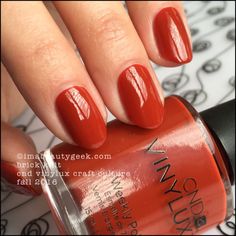 Pirate Is A Stunning Deep Raspberry Blue Toned Red Jelly This Cnd Vinylux Craft Culture Fall 2016 Swatches Review Vinyluxvinylux Nail Polish