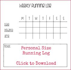 download a simple running log or walking log template for excel
