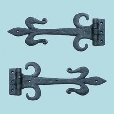 150mm Cast Iron Gate Shed Door Offset Pull Handles in Ironmongery World 6