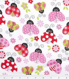 16 Best Fabric Ideas For Babies Images On Pinterest Quilts Joann S Nursery Fabric Ladybug Garden Toss Love The Mix Of Prints On Lady