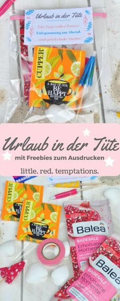 77 Besten Bilder Von Geschenke Diy Presents Gift Ideas Und Urlaub In Der Tüte Eine Kleine Schnelle Diy Idee Mit Ihr Schnell Für Urlaubsfreude