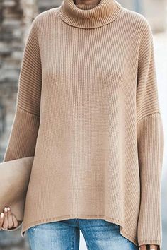 Hurrg Women Crew Neck Sweater Tassels Long Sleeve Knitted Pullover Sweatshirt Top