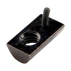 3//4-10 Threads Black Oxide Finish Pack of 2 Tapped Through 1018 Steel T-Slot Nut 1-1//2 Height 1 Slot Depth Made in US
