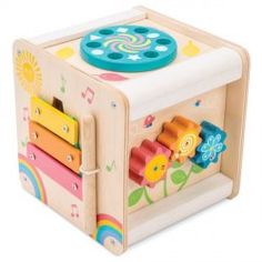 TOP BRIGHT Cube d'Activités en Bois 5 en 1 – Table d TOP BRIGHT Cube d'Activités en Bois 5 en 1 – Table d