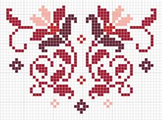Patroon tasje van 1915 (zelf patroon uitgewerkt in variatie rood)