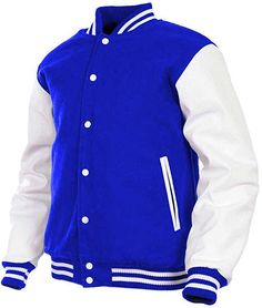 Original Varsity Letterman School College Jackets Gold Leather Sleeves /& 7 Colors Sizes XS to 7XL Wool