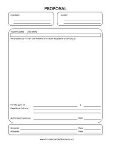 printable blank bid proposal forms forms sample written