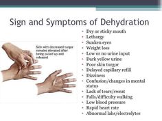 signs of dehydration decreased skin turgor is indicated when the charting skin turgor