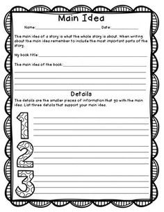 reader response sheet