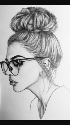 #desenho #tumblr #girl Art Drawings Sketches Pencil, Portrait Sketches, Realistic Drawings