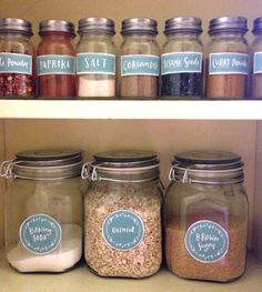 jars with labels