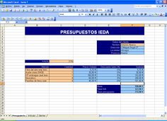 presupuestos en excel