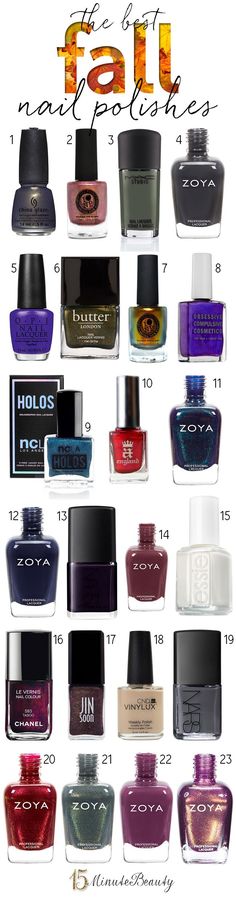 Beauty Bloggers and Their Favorite Fall Nail Polishes Beauty Bloggers and Their Favorite Fall Nail Polishes