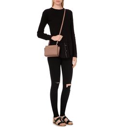 MICHAEL MICHAEL KORS - Selma mini Saffiano leather messenger bag | Selfridges.com
