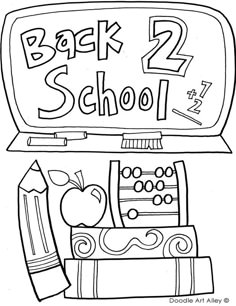 printable back to school coloring page free pdf download at http