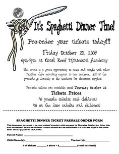 dinner tickets template word