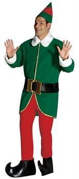Adult 4 Piece Summer Elf Costume Festive Magic Green Shirt Medium
