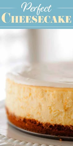Say hello to your new favorite cheesecake recipe! This is a classic New York cheesecake, baked in the oven. A water bath, plus lots of tips and guidance, help you make the best, silkiest, creamiest cheesecake EVER.#cheesecake #dessert #holiday #simplyrecipes