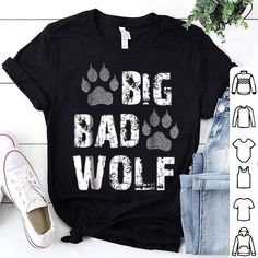 Teenagers Teen Boy Wolf Pawprint-2 Printed Long Sleeve 100/% Cotton T Shirts