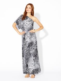 Tbags los angeles one shoulder maxi dress Tbags los angeles one shoulder maxi dress