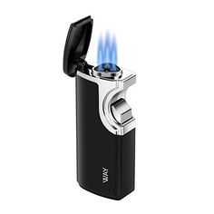 Adjustable Triple Turbo Windproof with Punch VVAY 3 Jet Flame Torch Lighter Gas Butane Refillable Adjustable Triple Turbo Windproof with Punch VVAY 3 Jet Flame Torch Lighter Gas Butane Refillable
