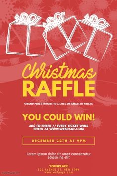 raffle flyer poster template event flyer templates avery printable tickets template