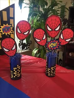 Spiderman birthday party decorating ideas