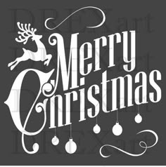 merry christmas stencils printable