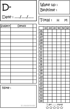 Schorl Planner Inserts Schorl Planner Inserts