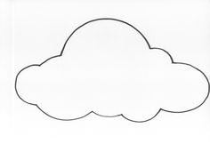 large cloud pattern use the printable outline for crafts creating cloud cut out