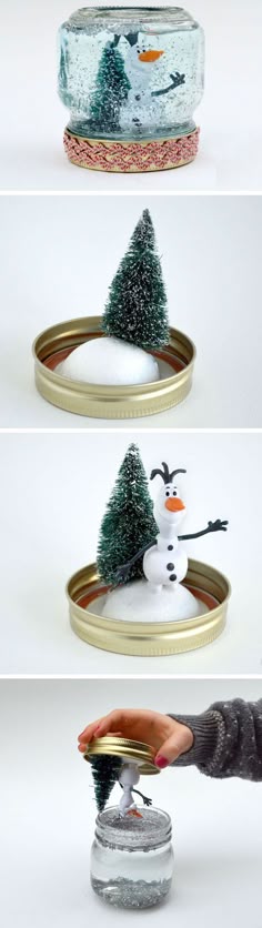 How to Make A Snow Globe | 30+ DIY Christmas Crafts for Kids to Make