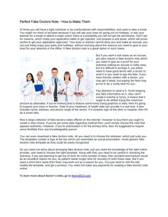 how to make a doctors note