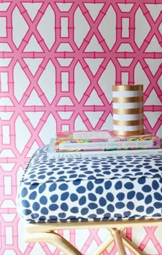 1189 Best Pink Magenta Rose Blush Interiors And Room Decor Pink And Blue Chinoiserie Chic Bloglovin Bamboo Wallpaper Decorative