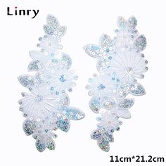 Blanc Papillon Venise Col Dentelle Polyester Sewing Trim Applique Patch À faire soi-même