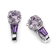 FÉVRIER Pierre de Naissance Violet Améthyste Clous d/'oreilles 6 mm 1.50 cttw en argent