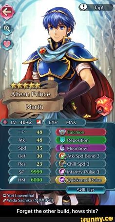 11 Fe Heroes Builds Ideas List Of Skills Fire Emblem Heroes Fire Emblem