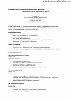 College admissions resume