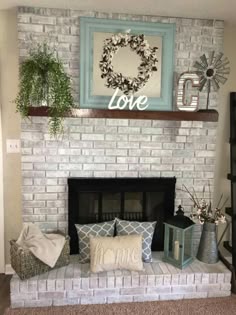Get Your Fall On Gorgeous Mantels Decorating Pinterest Fireplace Mantel Design Farmhouse Ideas