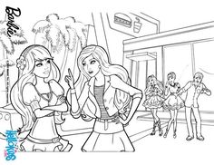 Barbie And Raquelle Are Arguing Coloring Page More A Fairy Secret Pages