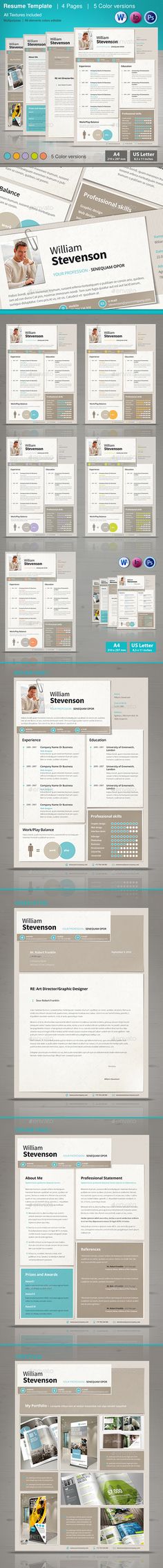 Resume Template PSD, InDesign INDD, AI Illustrator, MS Word - illustrator resume templates Resume Template PSD, InDesign INDD, AI Illustrator, MS Word - illustrator resume templates