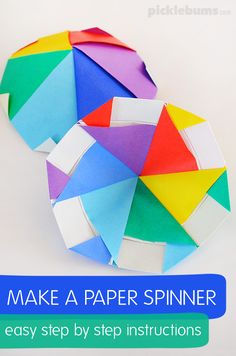 How To Make A Paper Spinner Includes Easy Step By Instructions For Making This Cool Origami Fun Activity Kids How To Make A Paper Spinner Includes Easy Step By Instructions For Making This Cool Origami Fun Activity Kids